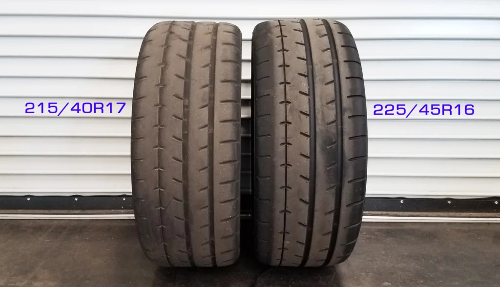 How Much Wider Is a 225 Than a 215 Tire