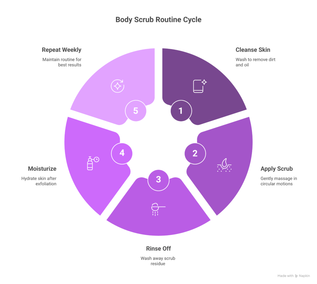 Body Scrub Routine Cycle
