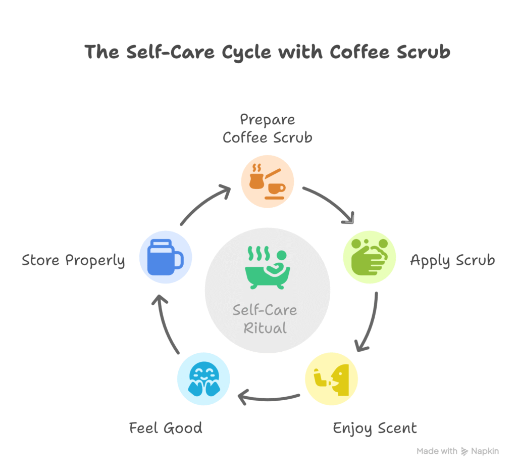 The Self-Care Cycle with Coffee Scrub